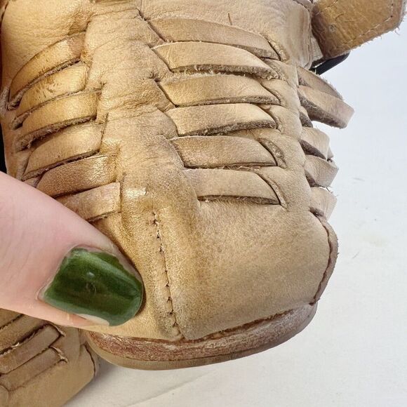 Bed Stu Claire III Women's Tan Leather Sandal Strappy Gladiator Boho Size 8 - Picture 6 of 8